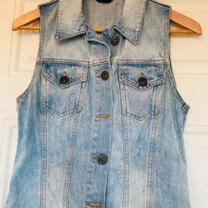 Ladies Vintage Miss Selfridge denim waistcoat